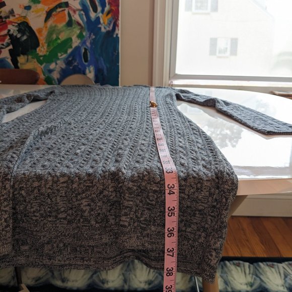 Abercrombie & Fitch Cable Knit Sweater Dress in Heathered Gray, Like New / NWOT - Picture 9 of 11